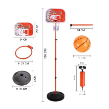 1.5 metros de montagem esporte brinquedo crianças basquete conjunto (10232759)